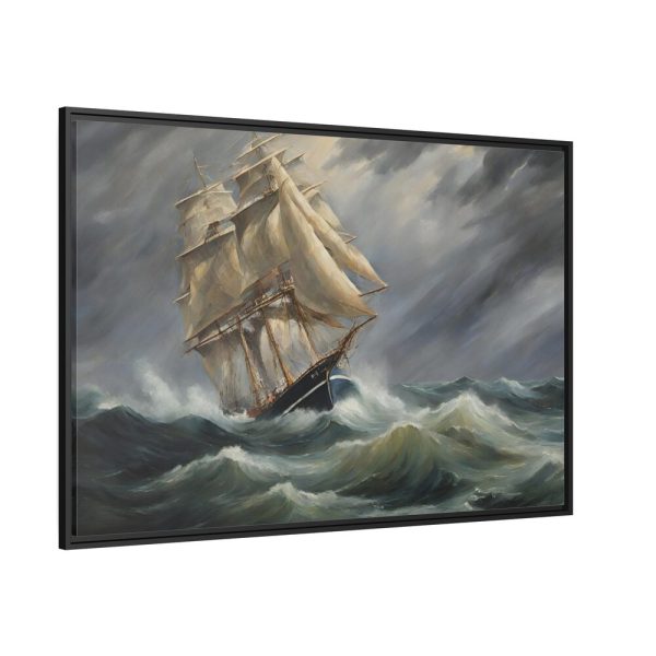 17376032667799869699_2048.jpeg Sail Ship And Stormy Sea Framed Canvas