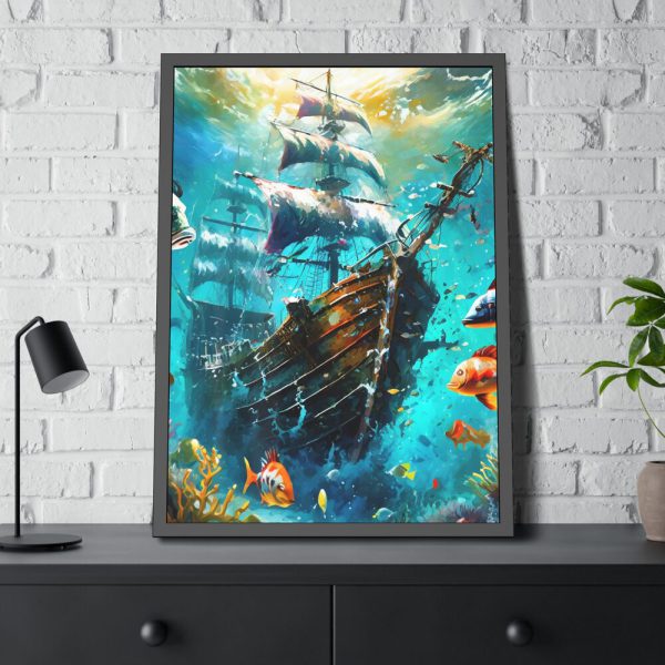 17398268547688578037_2048-1.jpeg Sunken Pirate Ship Art Framed Poster