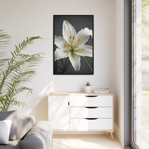 17509580159547723932_2048.jpeg White Lily Flower Framed Canvas
