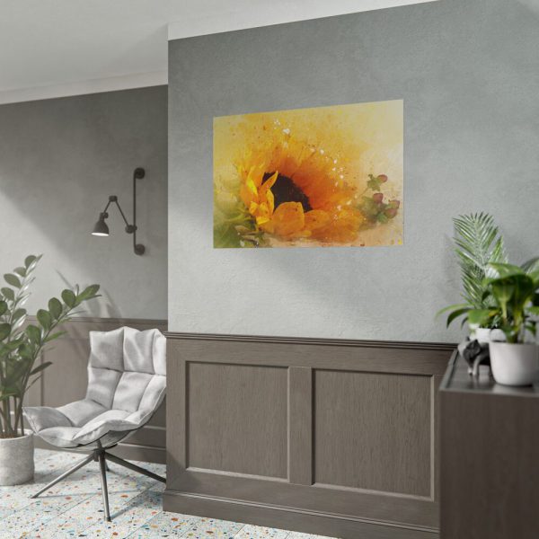 1751065685349093686_2048.jpeg Sunflower Watercolor And Splatter Poster