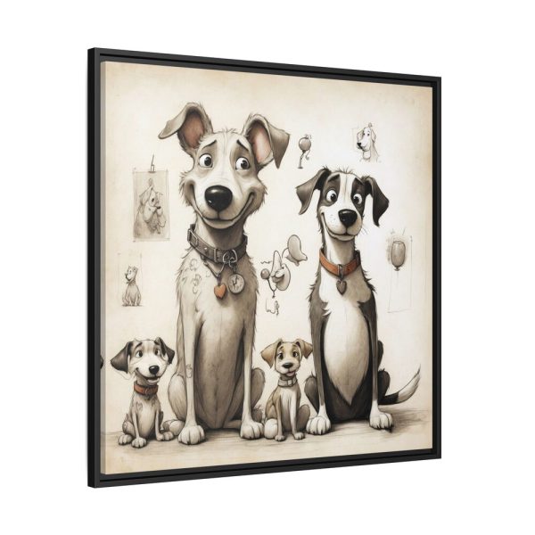 17572129184121020916_2048.jpeg Funny Dog Art Print Framed Canvas