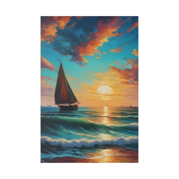 17585267227879989697_2048.jpeg Lonely Beach Ocean Sailing Ship Standard Canvas