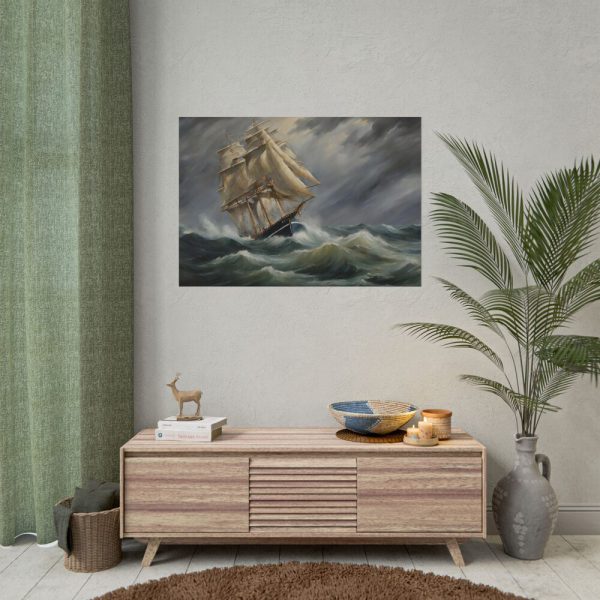 17666882286439823337_2048.jpeg Sail Ship And Stormy Sea Poster