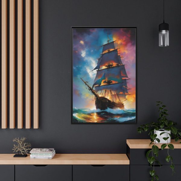 17726497114490244616_2048.jpeg Pirate Ship Fantasy Illustration I Framed Canvas