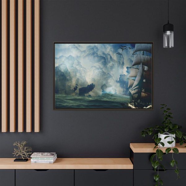 17890425206174620344_2048.jpeg Ship In The Sea Through Storm Framed Canvas