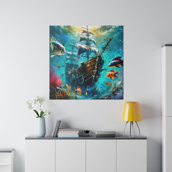 17953285190645447220_2048.jpeg Sunken Pirate Ship Art Standard Canvas