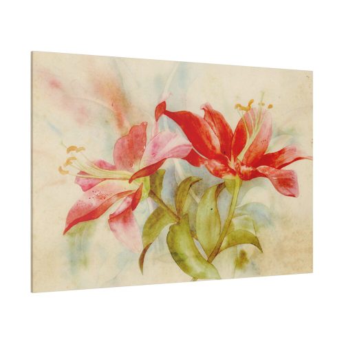 17990060732487358358_2048.jpeg Flower Watercolor Vintage Lily Standard Canvas