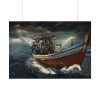 18023232153760811448_2048.jpeg Old Boat In Storm Poster