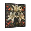 18045331208089982902_2048.jpeg Vintage Lily And Hearts Art II Framed Canvas