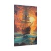 1805621497735204833_2048.jpeg Vintage Pirate Ship At Sea Art Standard Canvas
