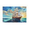 18113380403280705765_2048.jpeg Vintage Sail Ship Stained Glass Standard Canvas