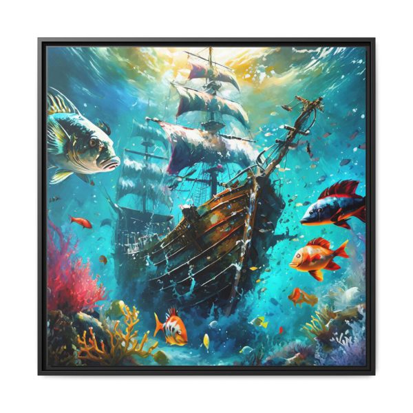 1812365027056603572_2048.jpeg Sunken Pirate Ship Art Framed Canvas