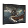18244127198057004882_2048.jpeg Old Boat In Storm Framed Poster
