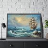 18250434350026623312_2048.jpeg Vintage Sail Ship In The Ocean Framed Poster