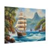 18257851808413586453_2048.jpeg Sail Ship Near Tropical Island Poster
