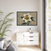 Vintage Flower Lily Framed Canvas