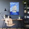183894205755422332_2048-1.jpeg White Sea Sailing Ship Framed Poster