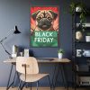 1843677445321220856_2048.jpeg Black Friday Dog With Bag Framed Poster