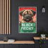 1887969330443469614_2048.jpeg Black Friday Dog With Bag Framed Canvas