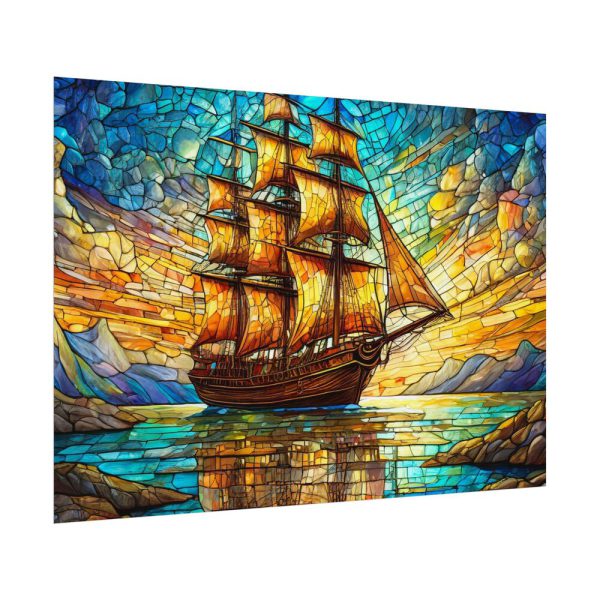 1988405933669061566_2048.jpeg Digital Art, Stained Glass Old Ship Poster