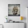 2077402687300847326_2048.jpeg Ancient Sail Ship In The Sea Standard Canvas