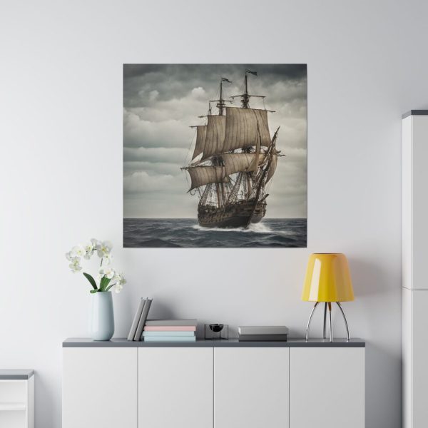 2077402687300847326_2048.jpeg Ancient Sail Ship In The Sea Standard Canvas