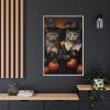 2158171580723470038_2048.jpeg Halloween Witch Cats Framed Canvas