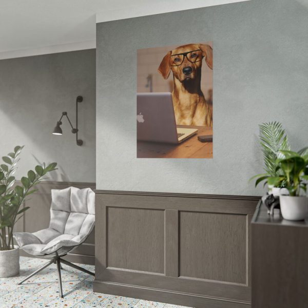 2374795443970392200_2048.jpeg Dog Using Laptop Computer Poster