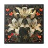 253031488904576067_2048.jpeg Vintage Lily And Hearts Art II Framed Canvas