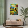 2551050087818615467_2048.jpeg Colorful Autumn Sunflower Field Art Poster