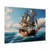 Antique Sail Ship In Ocean Poster