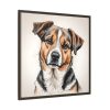2706586387709425575_2048.jpeg Dog Cartoon Sketch Framed Canvas