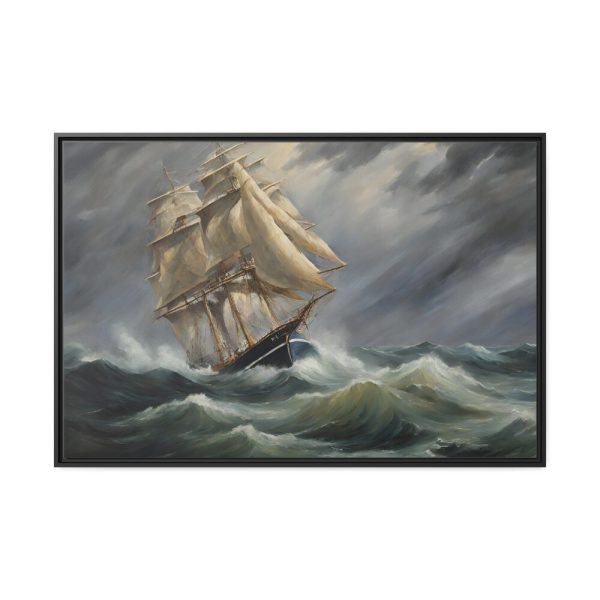 2769343879741398370_2048.jpeg Sail Ship And Stormy Sea Framed Canvas