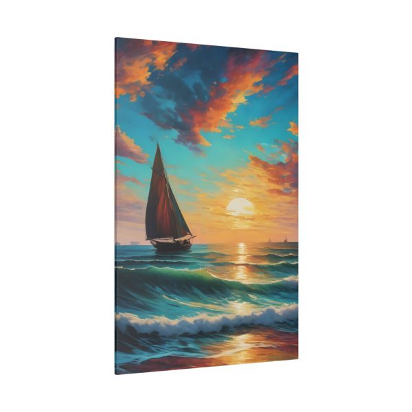 2956096925245025993_2048.jpeg Lonely Beach Ocean Sailing Ship Standard Canvas