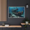 2976053168040555754_2048.jpeg Ancient Sunken Ship Framed Canvas