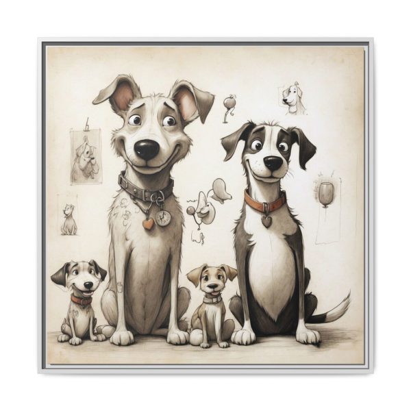 2991146041649751698_2048.jpeg Funny Dog Art Print Framed Canvas
