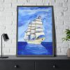 3012017205104798631_2048-1.jpeg White Sea Sailing Ship Framed Poster
