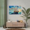 3109082458412912048_2048.jpeg Vintage Sail Ship Stained Glass Poster
