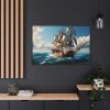 3269163356456281604_2048.jpeg Antique Sail Ship In Ocean Framed Canvas