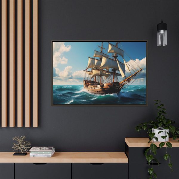3269163356456281604_2048.jpeg Antique Sail Ship In Ocean Framed Canvas