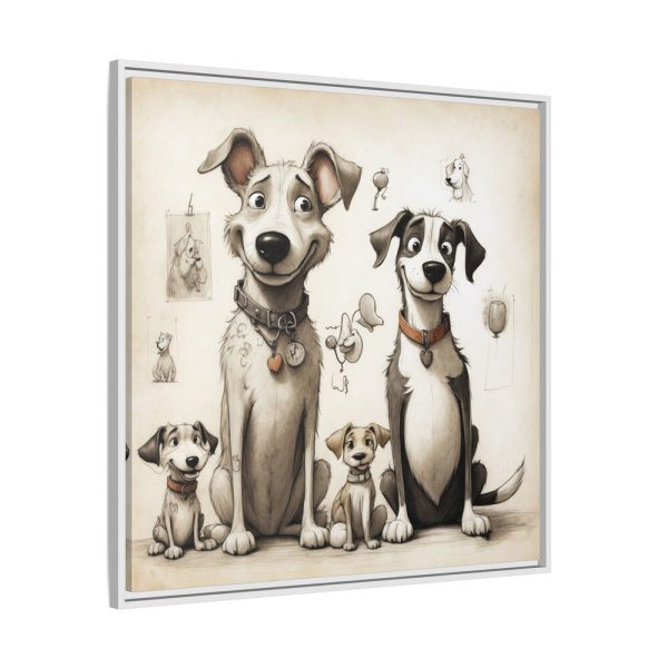 3391026236841653033_2048.jpeg Funny Dog Art Print Framed Canvas