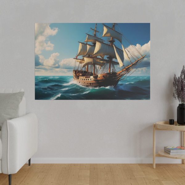 3528480436572469519_2048.jpeg Antique Sail Ship In Ocean Standard Canvas