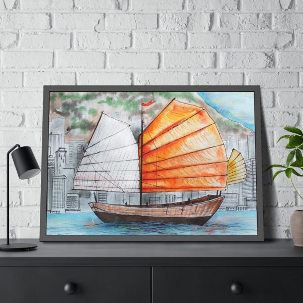 3539815817330683137_2048.jpeg Traditional Chinese Sailing Ship Framed Poster