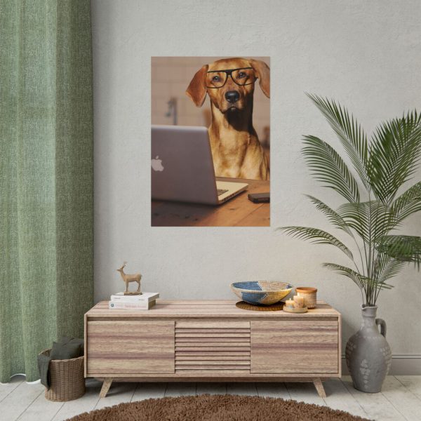 3837523321918562429_2048.jpeg Dog Using Laptop Computer Poster