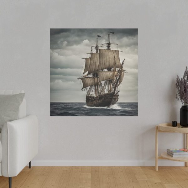 3847628207366240299_2048.jpeg Ancient Sail Ship In The Sea Standard Canvas