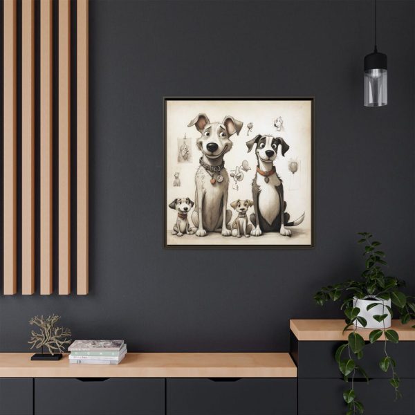 3849917205280271969_2048.jpeg Funny Dog Art Print Framed Canvas