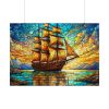 389444338639578395_2048.jpeg Digital Art, Stained Glass Old Ship Poster