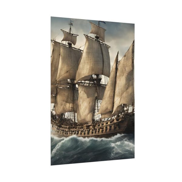 3939722742559625051_2048.jpeg Ancient Sail Ship In Ocean Poster