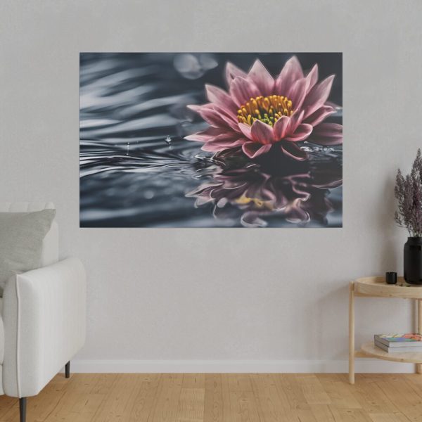 Water Lily Flower Blossom Water Standard Canvas