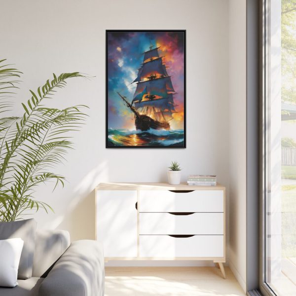 4171829685931913859_2048.jpeg Pirate Ship Fantasy Illustration I Framed Canvas